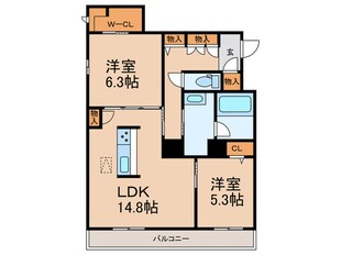 エンゲル江坂の物件間取画像